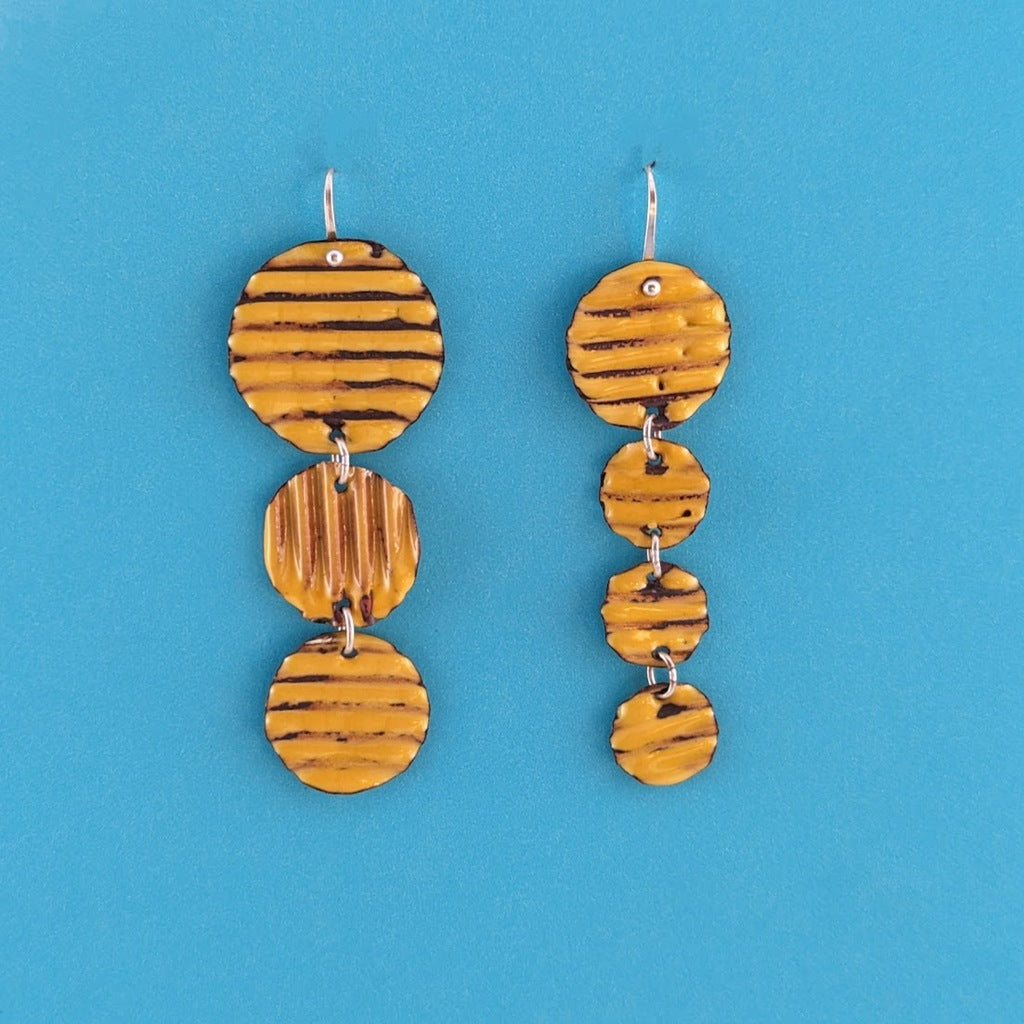 Circle Earrings - Yellow